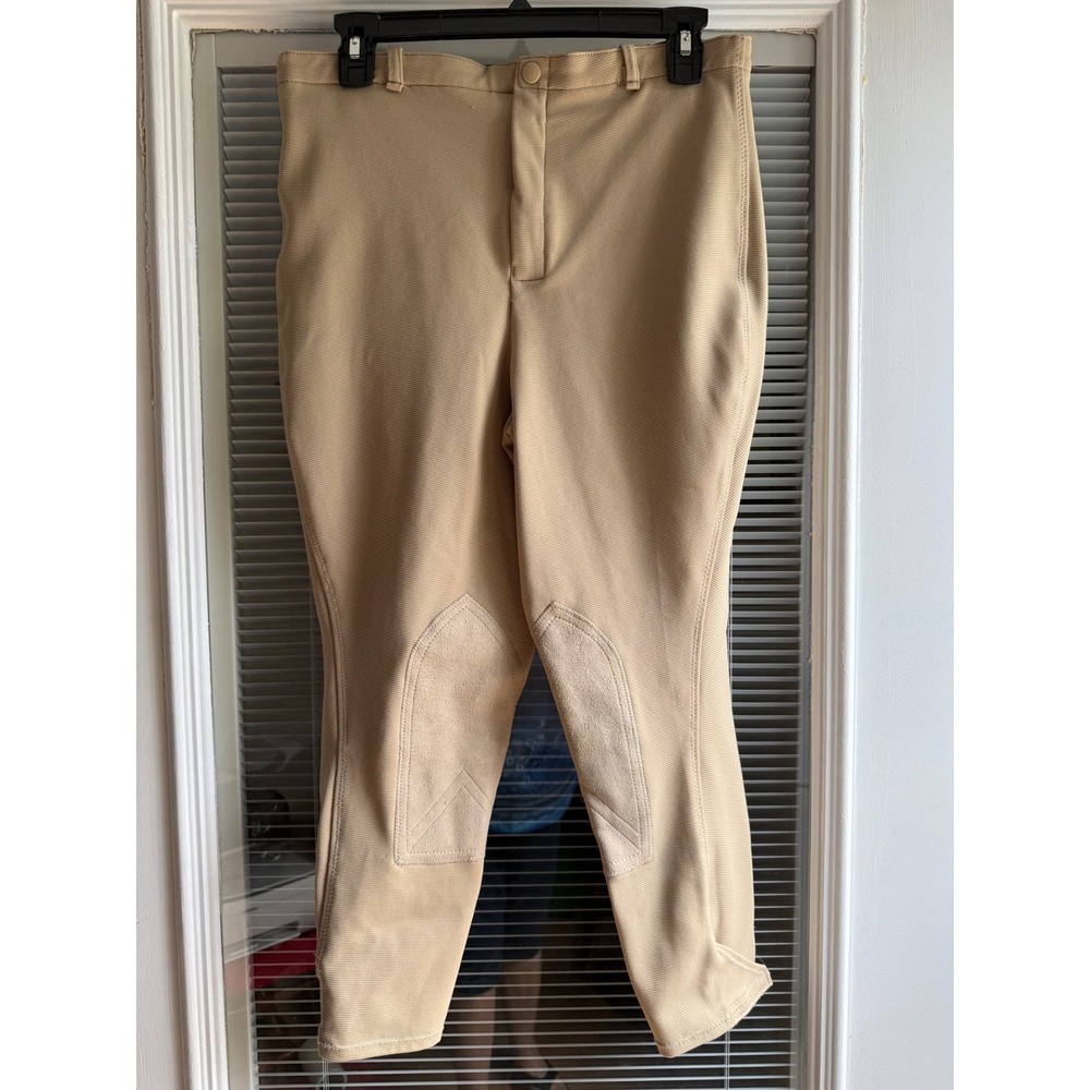 The Tailored Sportsman Riding Breeches Womens 32 Tan Good Knee Patch Equestrian
